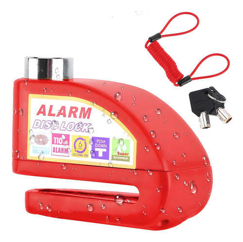 Bloqueo De Freno De Disco Con Alarma Para Moto, Bloqueo De D