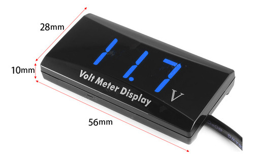 Display Led De Voltímetro Digital De 12v Para Carro/biciclet