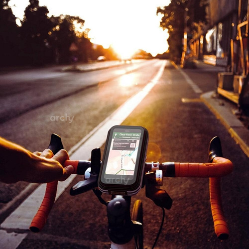 Imagen 10 de 10 de Archy Holder Soporte Porta Celular Contra Agua Bicicleta Gps