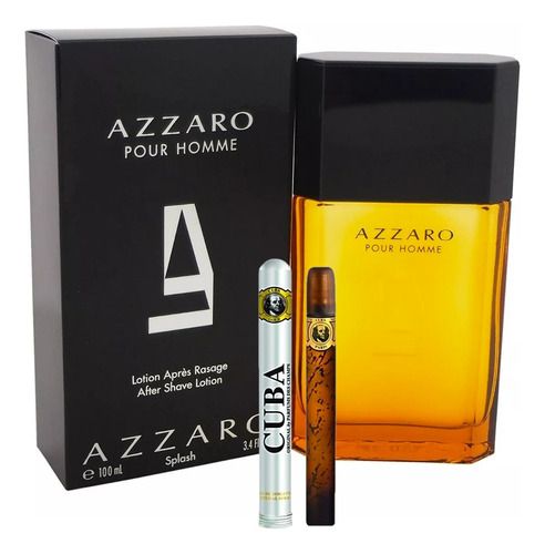 Azzaro Pour Homme 100ml Caballero Original+perfume Cuba 35ml