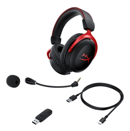 Imagen 6 de 10 de Auricular Gamer Hyperx Cloud 2 Gun Metal Red 7.1 Pc Ps4