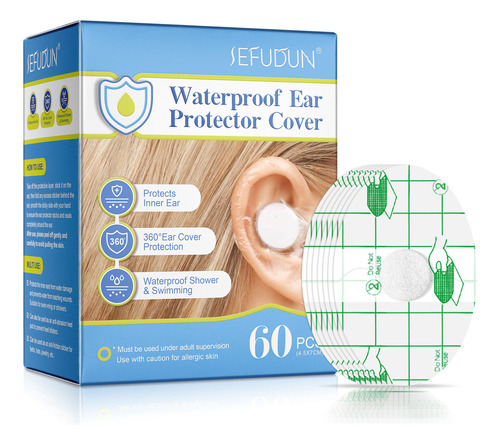 Capas De Ouvido C (60 Unidades) Para Proteção À Prova D'água