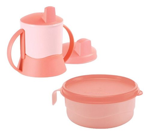 Vaso Bebe Y Plato Con Asa Set Alimentacion - Tupperware®