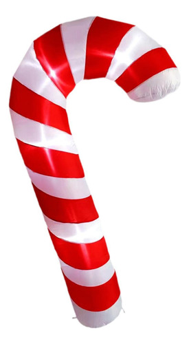 Bastón De Inflable Iluminado Para Navidad, Decoración Para