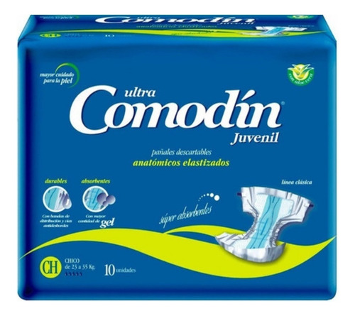 Comodín Ultra Anatómico Elastizado Juvenil Talle Chico 10un