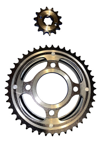 Kit De Arrastre Mk 44t/14t 428*126 P/moto Italika Cargo125 Plata
