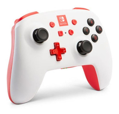 Controle Powera Sem Fio Branco E Vermelho Switch Novo