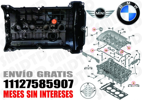 Tapa Punter Junta Valv Pcv Bmw Mini Cooper R57 Convert 11-15