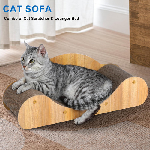 Rascador De Carton Fluffydream Para Gatos, Bloc De Rascar...