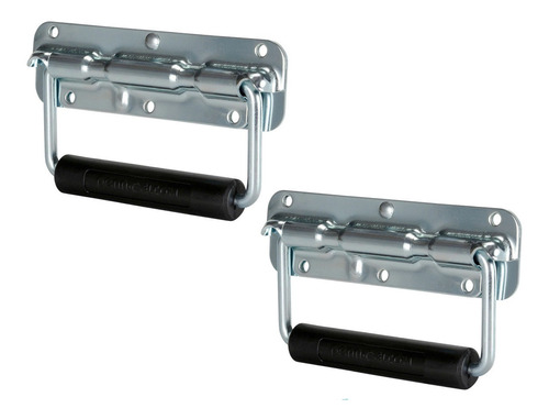 2x Manija Metalica Exterior Rebatible Para Rack Y Anvil Baul