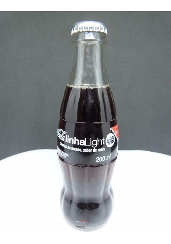 Antiga Garrafa Coca Cola Linha Light Daslu Edição Especial