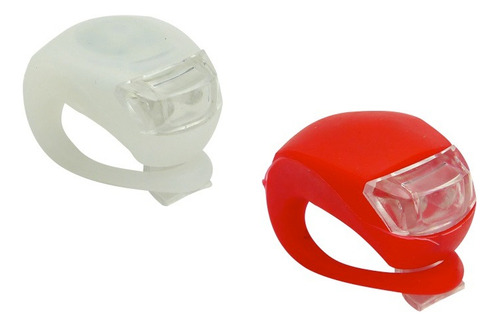 Luces Led Para Bicicleta Roja/ Blanca Para Manubrio