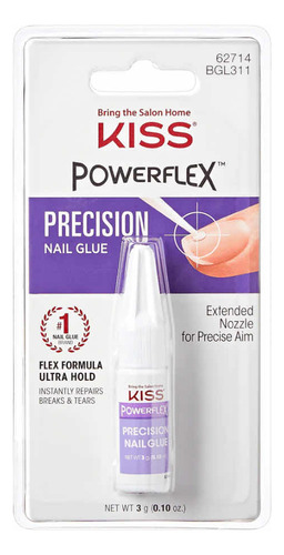 Pegamento Para Uñas, Nail Glue Precision Powerfñex De Kiss