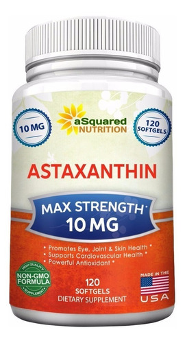 Astaxantina 10mg Antioxidante,mejor Visión,previene Arrugas