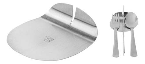 Apoio Descanso para Talher em Aço Inox – Design Elegante, Resistente e Funcional para Pia, Cozinha ou Mesa