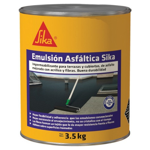 Emulsión Asfáltica Sika X 3.5kg