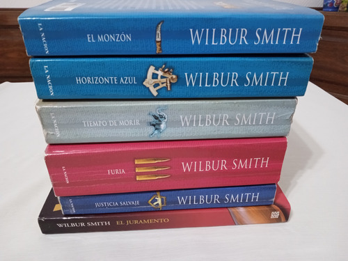 Wilbur Smith Lote X6 Saga Courtney El Monzon Furia Horizonte (Usado)
