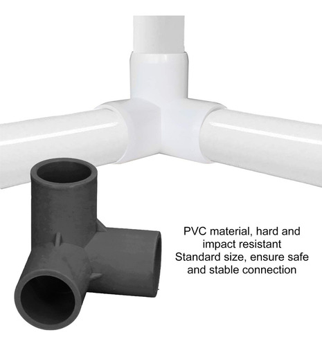 Accesorios De Pvc De 3 Vías 10pcs Codo De Montaje En T De Pl