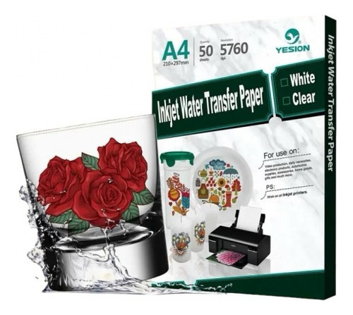 Papel Transparente Imprimible Inkjet (20 Hojas A4) Br