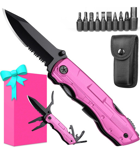 Cuchillo Multiherramienta Oneage Pin-k 20 En 1 Para Mujer Co