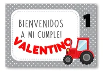 Comprar Kit Personalizado Imprimible Tractor Mod.012 Tractores Rojo