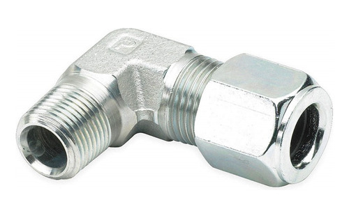 Conector Codo 90 5/16  Od 1/4  Macho Npt Inox T316 