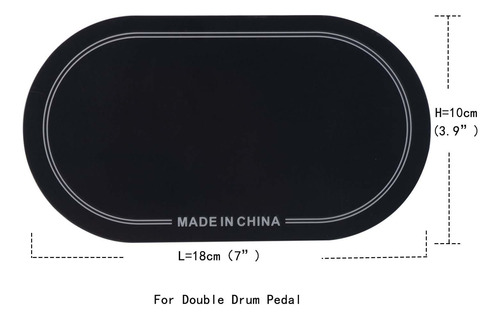 Parche De Bajo Para Tambor, Repuestos De Pedal Doble Negro