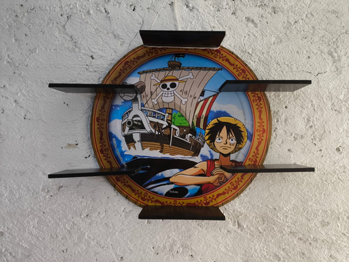 One Piece Luffy Repisa Circular Going Merry
