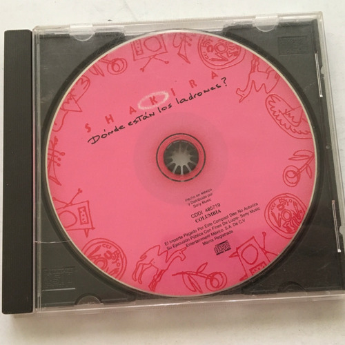 Cd Original Shakira - Donde Estan Los Ladrones?