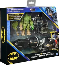 Comprar Muñeco Batman Vs Swamp Thing - Batman Amory Attack Batcycle