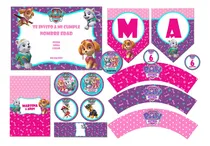 Comprar Kit Imprimible Paw Patrol Nena Con Textos Editables