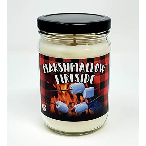 Marshmallow Fireside Scented Candle Soy Wax 12oz Candle...