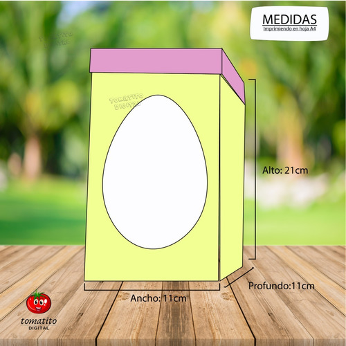 Moldes Png Cajas Huevo De Pascua Mod 1
