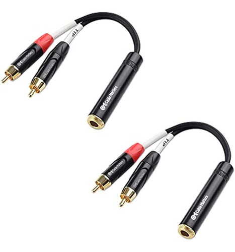 Cable Matters Paquete De 2 Cables Divisores De Audio Estéreo