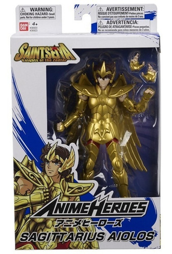 Boneco Sagittarius Aiolos Anime Heroes Cavaleiros Do Zodíaco