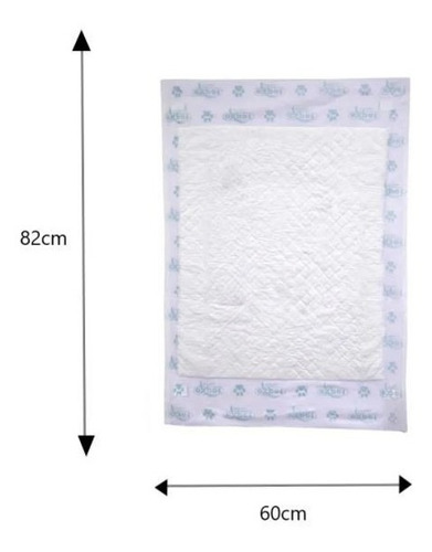 Imagem 2 de 3 de Tapete Higiênico Para Cães C/ 30 Unid Blue Premium 80 X 60cm