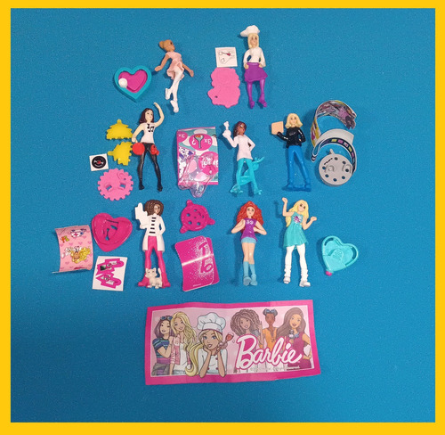 Barbie Kinder Sorpresa Coleccion 8 Figuras Originales 