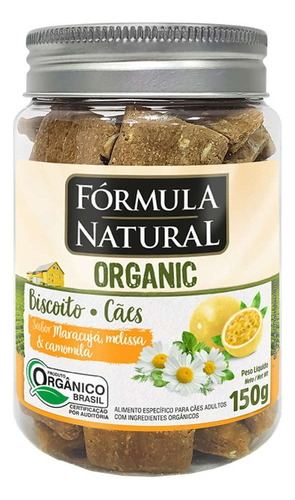 Biscoito Cães Fórmula Natural Organic Maracujá Melissa 150g