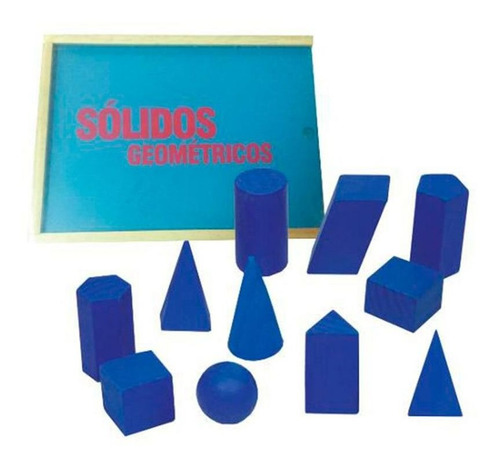 Imagem 1 de 1 de Brinquedos Educativos - Sólidos Geométricos 11 Peças