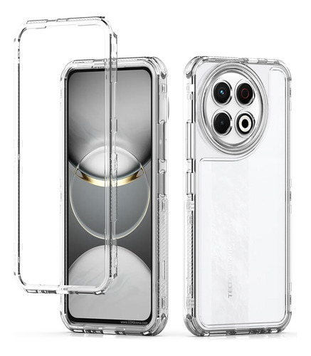 Funda De Teléfono Transparente Con Cobertura Para Tecno Spark 30 Pro 30pro 4g 20 Plus, Tpu+pc, Fundas Gruesas Anticaídas