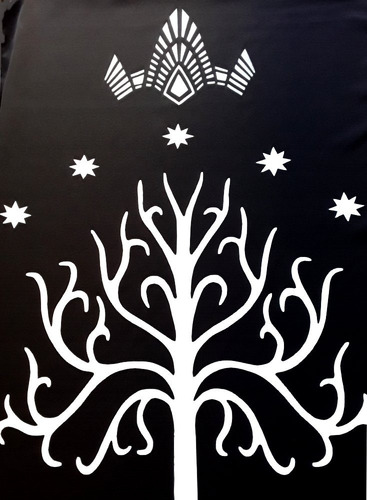 Estandarte Arbol Blanco El Señor De Los Anillos Tolkien