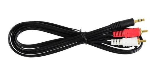 Imagen 9 de 10 de Cable De Audio Auxiliar Plug 3.5 A Rca 1 Metro 11-1004