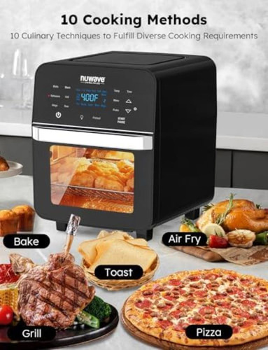 Horno Freidora De Aire Nuwave Brio, Tamaño Familiar Extragra