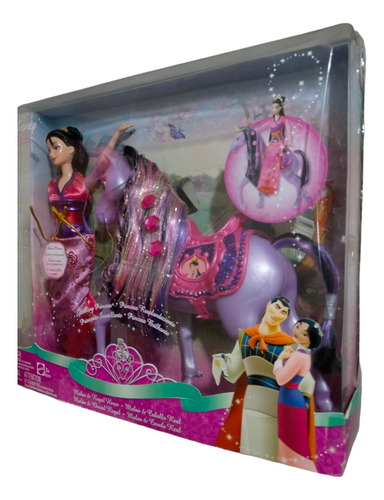 Barbie Mulan Sparkling Caballo Real Disney Princesas
