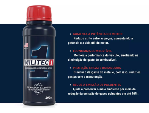3un. Militec-1 Condicionador De Metais200ml-original
