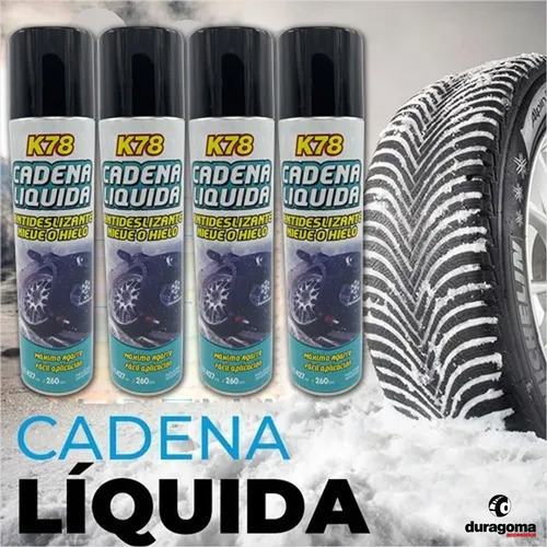 Imagen 5 de 6 de 4 Cadenas Liquida Para Nieve Antideslizante Grande 440cc