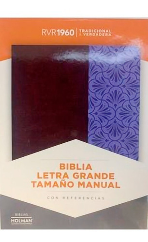 Biblia Reina Valera 1960 Letra Grande Tamaño Manual Morado