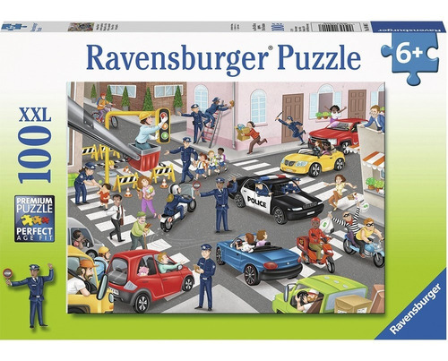 Rompecabezas Ravensburger Control De Tránsito 100 Piezas Xxl