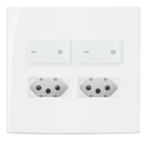 Comprar Conj 4x4 2 Interruptores Bipolar Paralelo + 2 Tomadas 20a