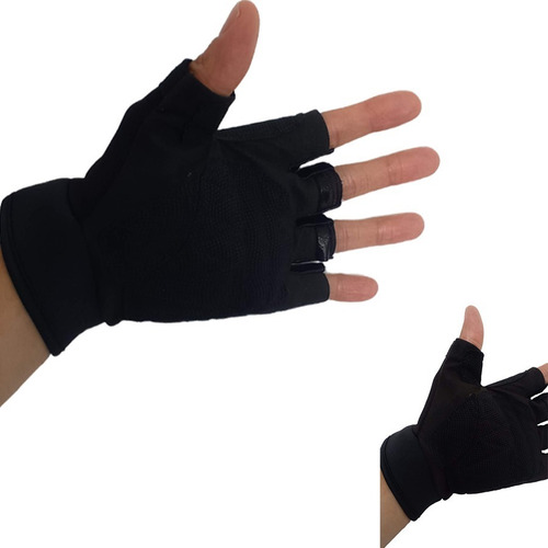 Imagen 3 de 4 de Guantes Tácticos Militar Mediodedos Antideslizantes Deporte